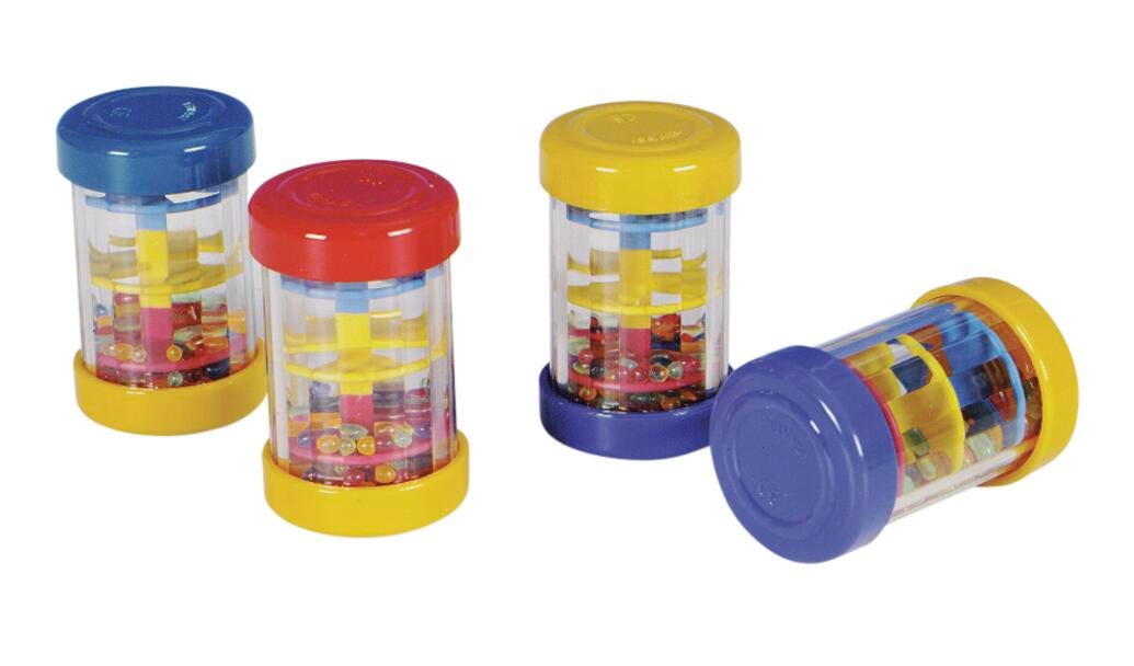 Edushape Mini Rainbow Bead Shaker Set, 4 Pieces, Item Number 269113